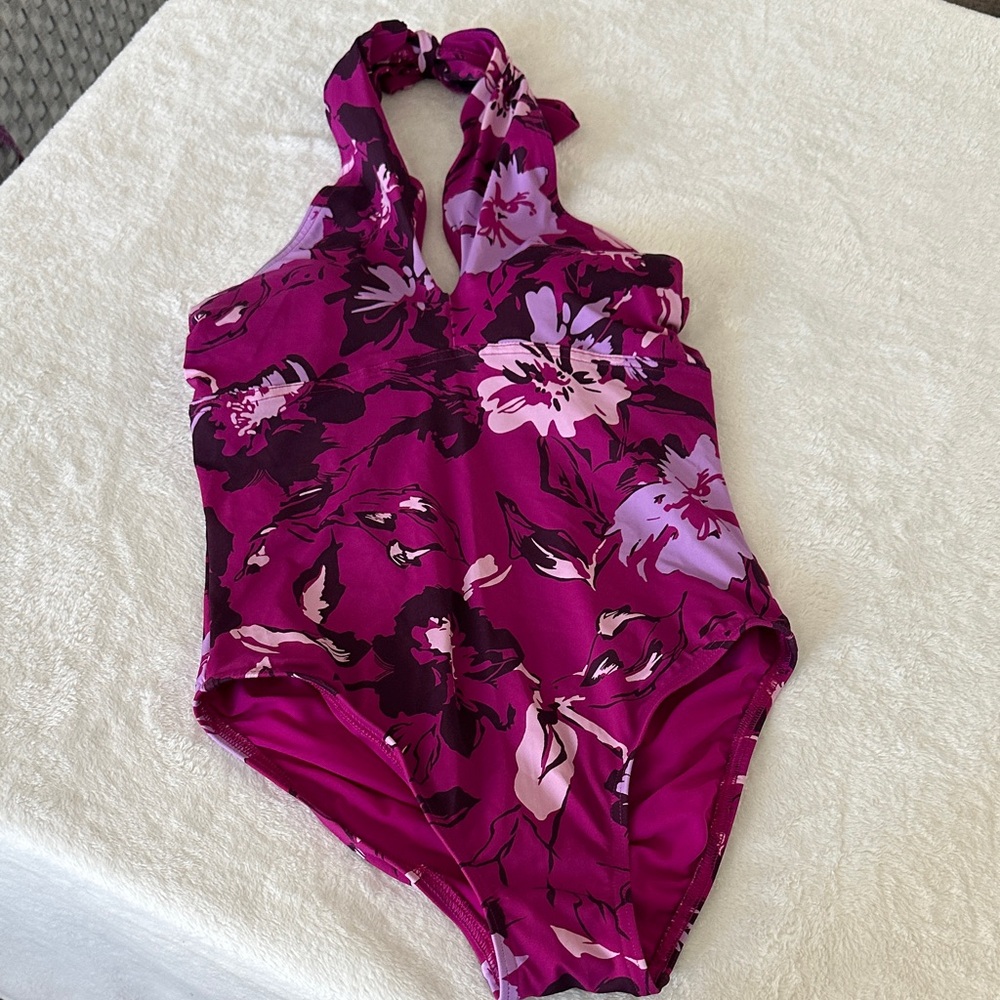 Land’s End Vibrant Floral One Piece Swimsuit